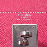 HERMES エルメス ケリー 32 外縫い 2WAYバッグ ローズティリアン シルバー金具 □R刻印(2014年頃) レディース ヴォーエプソン ハンドバッグ 新同 中古 銀蔵