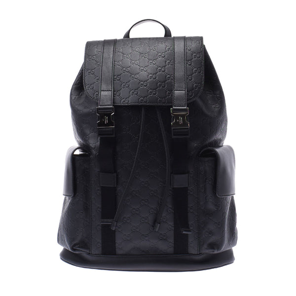 GUCCI Gucci Gucci Sima Backpack Black 473880 Men's Curf Luck Dai Pack A Rank Used Silgrin