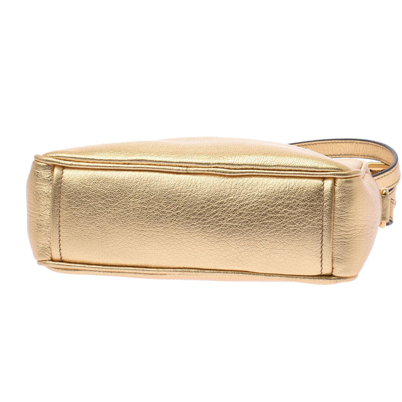 Prada Mini Bag Gold Women Shoulder Bag 1BH096 Prada Used