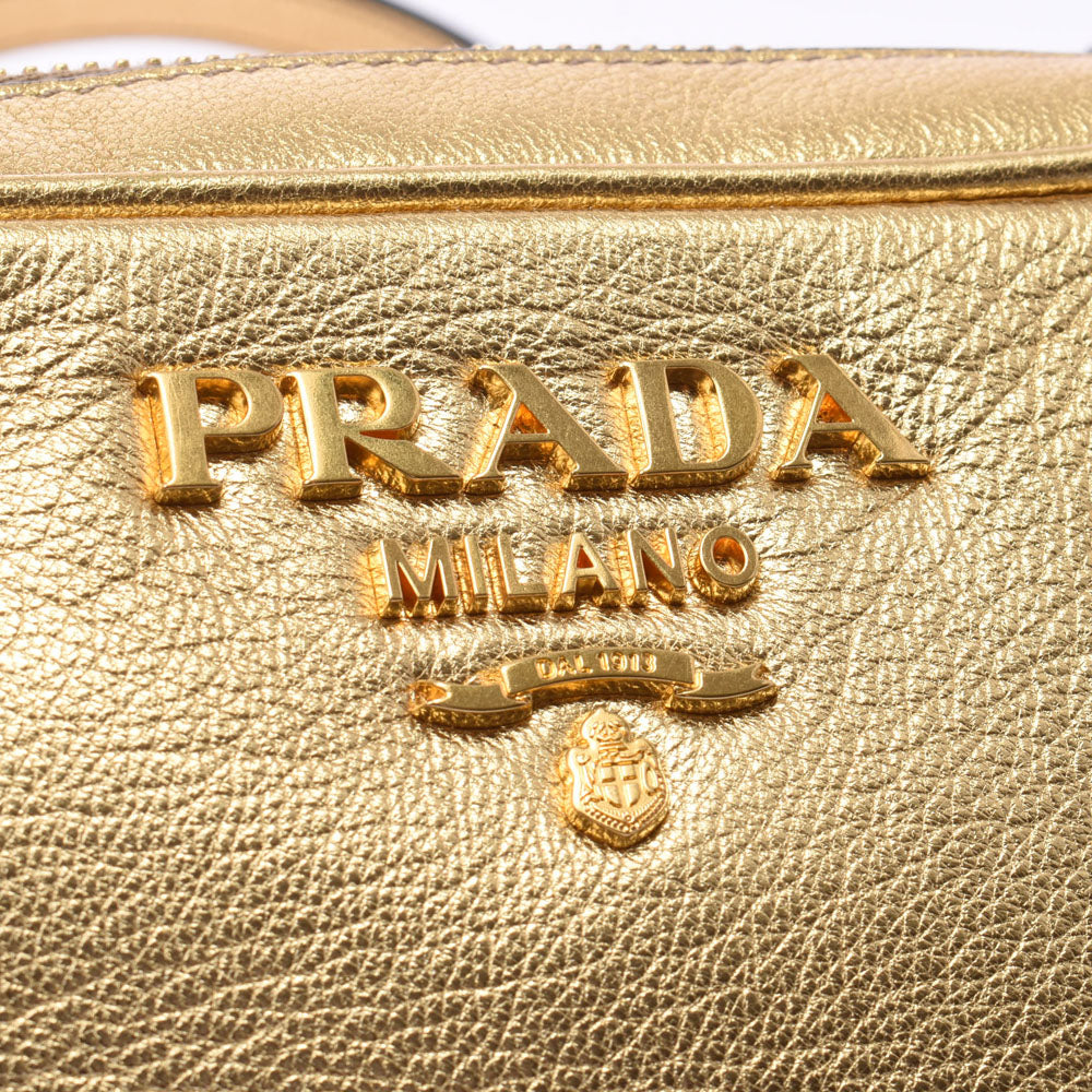 プラダミニバッグ ゴールド レディース ショルダーバッグ 1BH096 PRADA 中古 – 銀蔵オンライン