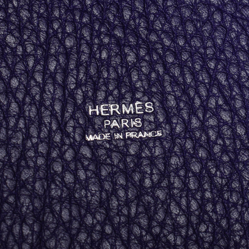 HERMMES爱马仕皮可坦摇滚PM爱丽丝银具□N刻印（2010年左右）女士三丽英克里曼斯手提包A位二手银藏