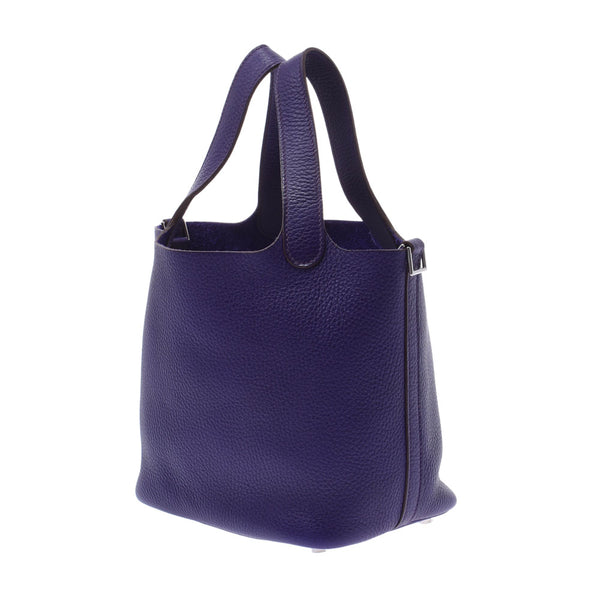 Hermes Picotin lock PM iris Silver Earrings