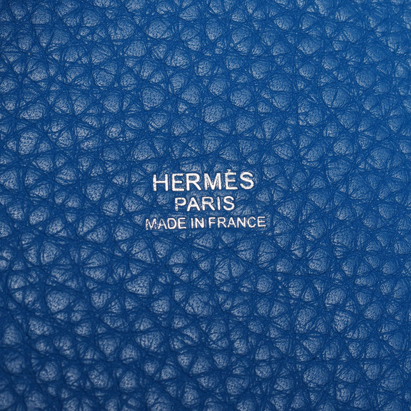 Hermes Hermes Picon Lock PM Mikonos Silver Bracket □ O Steel (around 2011) Ladies Triyo Clemance Handbag A rank used Silgrin