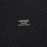 Hermes Hermes Picon Lock MM黑银足球Y冠军（大约2020年）女性的Triyo钢铁手提包未使用的Singjo