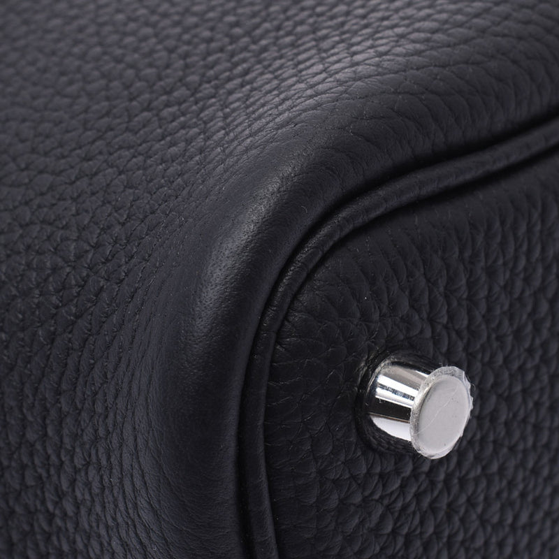 Hermes Hermes Picon Lock PM Black Silver Football Y Champion (around 2020) Ladies Triyo Clemance Handbag New Sinkjo