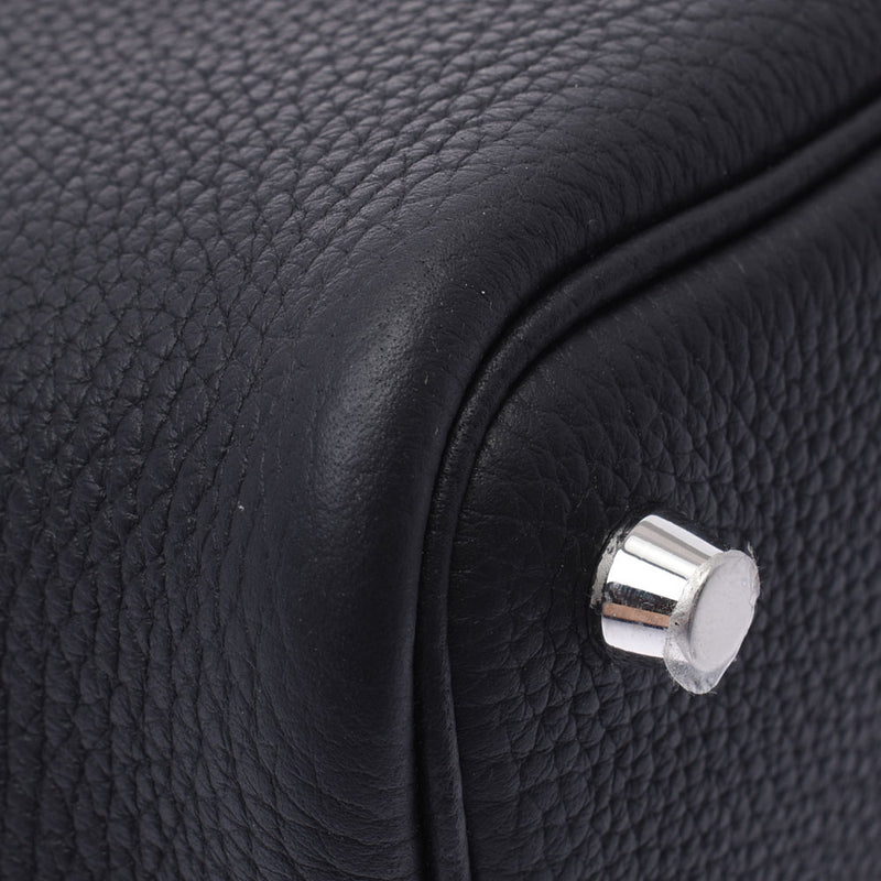 Hermes Hermes Picon Lock PM Black Silver Football Y Champion (around 2020) Ladies Triyo Clemance Handbag New Sinkjo