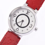 Louis Vuitton Louis Vuitton Tambour Slim 8P Diamond Q12MG Women's SS / Leather Watch Quartz White Dealer A-Rank Used Sinkjo