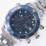 OMEGA Omega Seamaster 300 chronograph 2225.80 men's SS watch automatic winding blue dial a-rank used silver stock