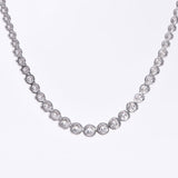 Other Diamond 5.00CT Tennis Necklace Unisex K18WG Necklace A-Rank Used Silgrin