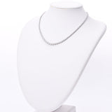 Other Diamond 5.00CT Tennis Necklace Unisex K18WG Necklace A-Rank Used Silgrin