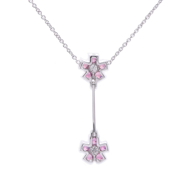 Other Zoccai Zokai Diamond Garnet Ladies K18 Necklace A-Rank Used Silgrin