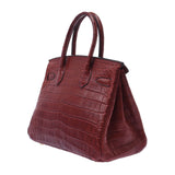 HERMES エルメス バーキン 30 ルージュアッシュ(赤系) ゴールド金具 □E刻印(2001年頃) レディース ニロティカス ハンドバッグ ABランク 中古 銀蔵