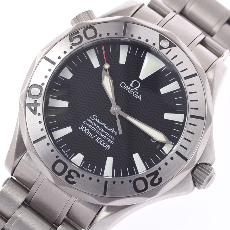 Omega Omega Sea Master Professional 300m 2231.50男士钛手表自动黑色拨号A级使用Ginzo