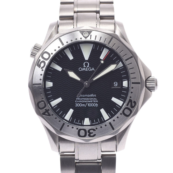 OMEGA Omega Sea Master Professional 300m 2231.50 Men's titanium Watch Automatic Black Dial A Rank used Ginzo