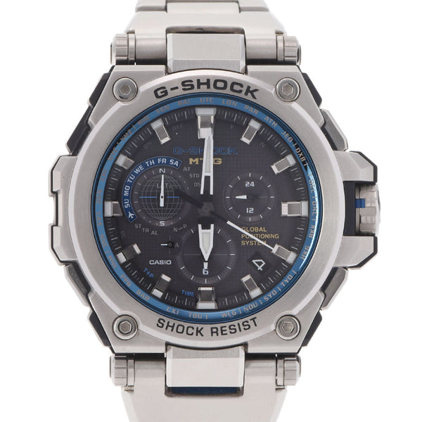 Casio Casio G-Shock MT-G GPS混合动力无线电太阳能MTG-S1000D-1AJF男士金属/树脂表黑色表盘二手Ginzo