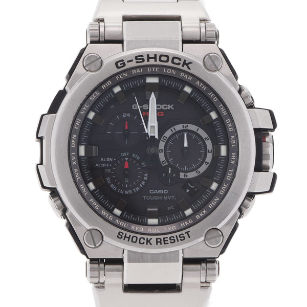 CASIO Casio G-SHOCK MT-G GPS Hybrid Radio Solar MTG-G1000D-1A2JF Men's Metal/Resin Watch Black Dial AB Rank Used Ginzo