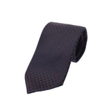 Louis Vuitton Damier Black / dark brown men's silk 100% tie