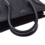 CELINE セリーヌ ラゲージ ナノショッパー 2WAY 黒 レディース カーフ ハンドバッグ Aランク 中古 銀蔵