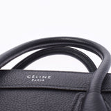 CELINE セリーヌ ラゲージ ナノショッパー 2WAY 黒 レディース カーフ ハンドバッグ Aランク 中古 銀蔵