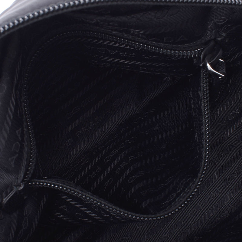 Prada Prada Pouch Black 1ne394女士尼龙/皮革配件袋A-Rank使用SILGRIN
