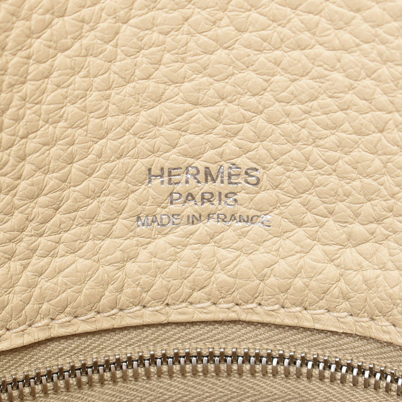 HERMES エルメス ヴィクトリア カバス 35 トートバッグ パーシュマン（クリーム系） □M刻印(2009年頃) ユニセックス ハンドバッグ Aランク 中古 銀蔵