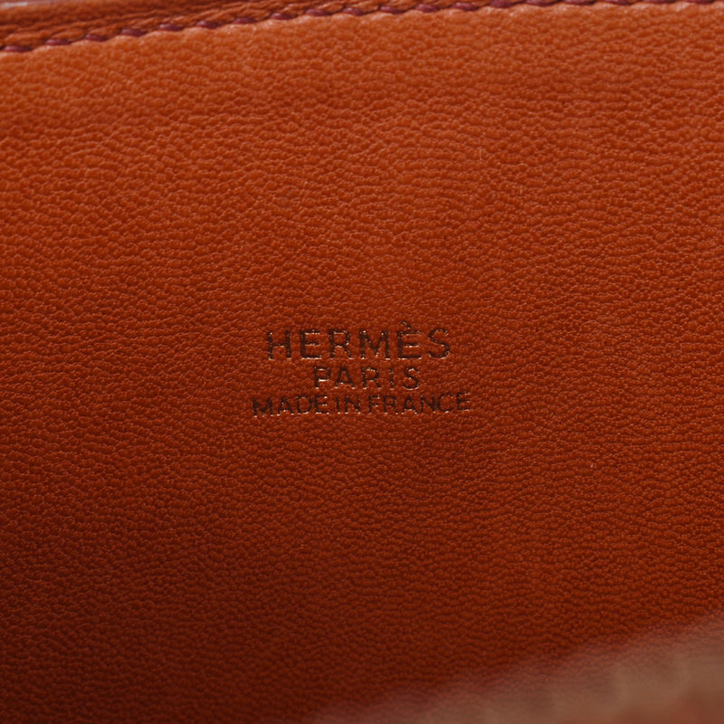 Hermes Volvo 31 2WAY brick (gold) / gold embroidery handbag