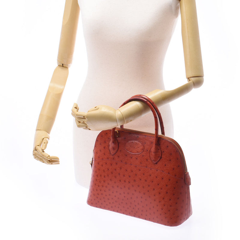 Hermes Volvo 31 2WAY brick (gold) / gold embroidery handbag