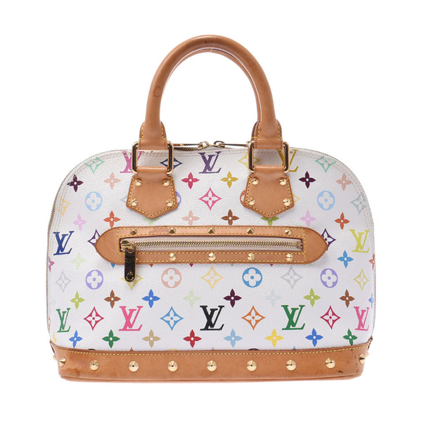 LOUIS VUITTON Louis Vuitton Multicolor Alma Bron (White) M92647 Ladies Monogram Multicolor Handbag B Rank Used Ginzo