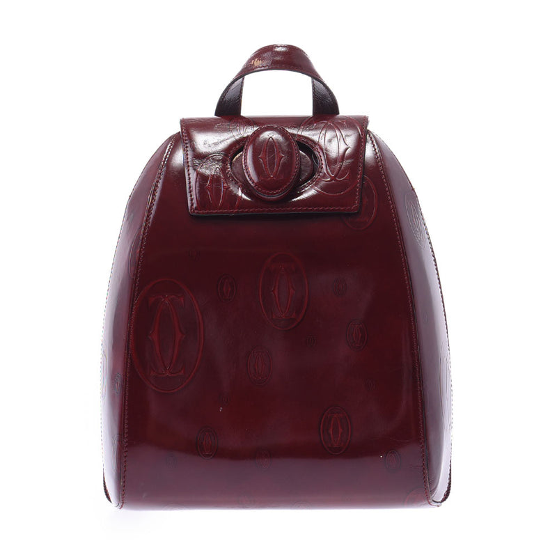 Cartier Cartier Happy Birthday Bordeaux Women's Enamel Rucks Day Pack B Rank Used Silgrin