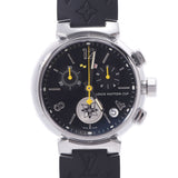 Louis Vuitton Louis Vuitton Tambul Chrono GM Lovely Cup Q11BG Men's SS / Rubber Watch Quartz Black Table A-Rank Used Silgrin