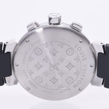 Louis Vuitton Louis Vuitton Tambul Chrono GM Lovely Cup Q11BG Men's SS / Rubber Watch Quartz Black Table A-Rank Used Silgrin