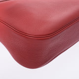 Hermes Hermes Cristine Lougebiff (Red) □ A Engraved (around 1997) Unisex Triyo Clemance Shoulder Bag A-rank used Silgrin