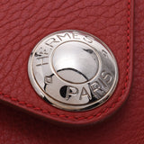 Hermes Hermes Cristine Lougebiff (Red) □ A Engraved (around 1997) Unisex Triyo Clemance Shoulder Bag A-rank used Silgrin