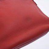 Hermes Hermes Cristine Lougebiff (Red) □ A Engraved (around 1997) Unisex Triyo Clemance Shoulder Bag A-rank used Silgrin