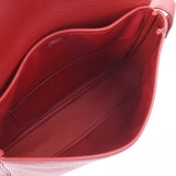 Hermes Hermes Cristine Lougebiff (Red) □ A Engraved (around 1997) Unisex Triyo Clemance Shoulder Bag A-rank used Silgrin