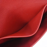 Hermes Hermes Cristine Lougebiff (Red) □ A Engraved (around 1997) Unisex Triyo Clemance Shoulder Bag A-rank used Silgrin