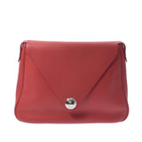 Hermes Hermes Cristine Lougebiff (Red) □ A Engraved (around 1997) Unisex Triyo Clemance Shoulder Bag A-rank used Silgrin