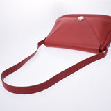 Hermes Hermes Cristine Lougebiff (Red) □ A Engraved (around 1997) Unisex Triyo Clemance Shoulder Bag A-rank used Silgrin