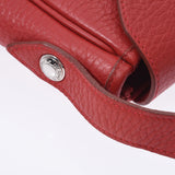 Hermes Hermes Cristine Lougebiff (Red) □ A Engraved (around 1997) Unisex Triyo Clemance Shoulder Bag A-rank used Silgrin