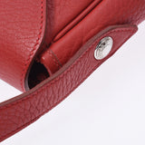 Hermes Hermes Cristine Lougebiff (Red) □ A Engraved (around 1997) Unisex Triyo Clemance Shoulder Bag A-rank used Silgrin