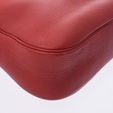 Hermes Hermes Cristine Lougebiff (Red) □ A Engraved (around 1997) Unisex Triyo Clemance Shoulder Bag A-rank used Silgrin