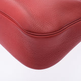 Hermes Hermes Cristine Lougebiff (Red) □ A Engraved (around 1997) Unisex Triyo Clemance Shoulder Bag A-rank used Silgrin