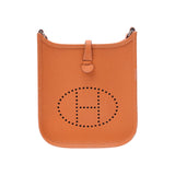 Hermes Hermes Evelin TPM Orange Silver Bracket □ H-engraved (around 2004) Women's Voepson Shoulder Bag B Rank Used Sinkjo