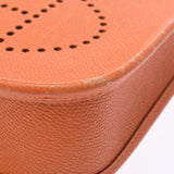 Hermes Hermes Evelin TPM Orange Silver Bracket □ H-engraved (around 2004) Women's Voepson Shoulder Bag B Rank Used Sinkjo