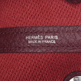 HERMES エルメス ガーデンパーティ TPM ルージュアッシュ(ボルドー系) A刻印(2017年頃) レディース ハンドバッグ 未使用 銀蔵