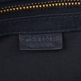 CELINE セリーヌ ボストンバッグ 紺 ユニセックス カーフ ハンドバッグ Bランク 中古 銀蔵