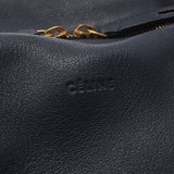 CELINE セリーヌ ボストンバッグ 紺 ユニセックス カーフ ハンドバッグ Bランク 中古 銀蔵