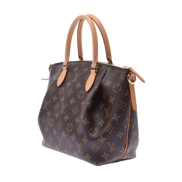 Louis Vuitton Louis Vuitton Monogring Turren PM 2way包Brown M48813女士皮革手提包A-Rank二手水池