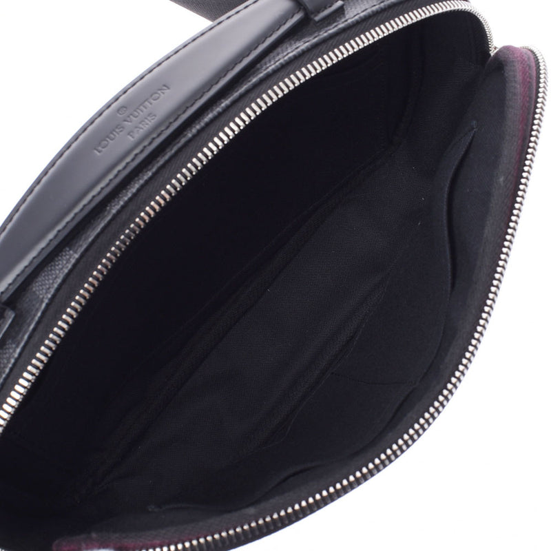 LOUIS VUITTON ルイヴィトン ダミエ グラフィット アンブレール 黒/グレー N41289 メンズ ダミエグラフィットキャンバス ボディバッグ ABランク 中古 銀蔵