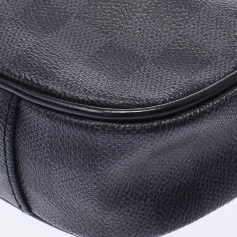 LOUIS VUITTON ルイヴィトン ダミエ グラフィット アンブレール 黒/グレー N41289 メンズ ダミエグラフィットキャンバス ボディバッグ ABランク 中古 銀蔵